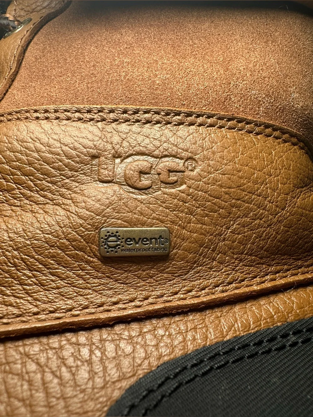 UGG Adirondack Waterproof Winter Boots Leather Wool Lined eVent Vibram Brown 7.5